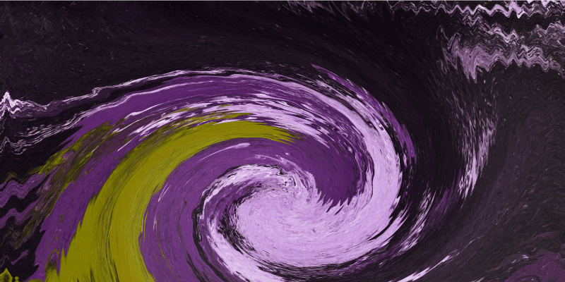 Spiraling colour flows teenager vinyl rug - TenStickers