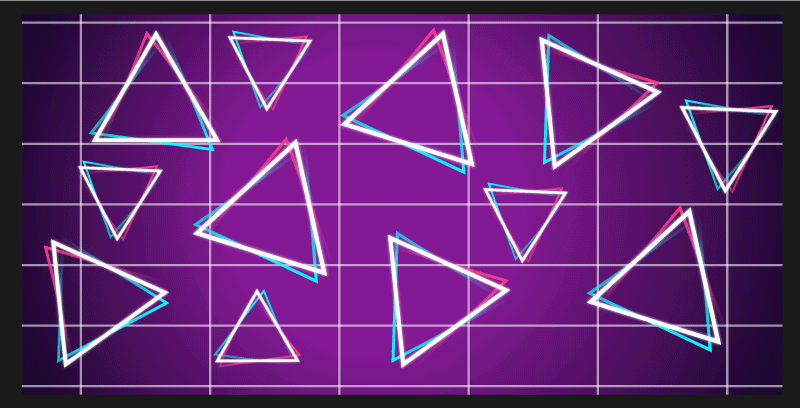 Vaporwave triangles vintage rug - TenStickers