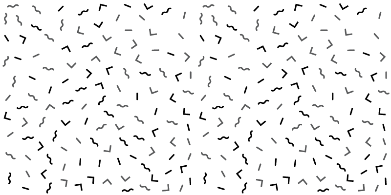 Black pattern with lines vintage rug - TenStickers