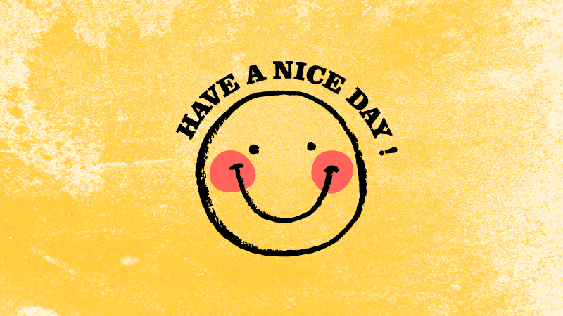 Have a nice day! custom vinyl rug - TenStickers
