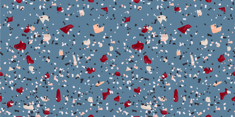 Textured vinyl rug with vibrant colorful patterns - TenStickers