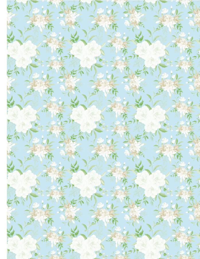 Serene Floral Elegance flower vinyl rug - TenStickers