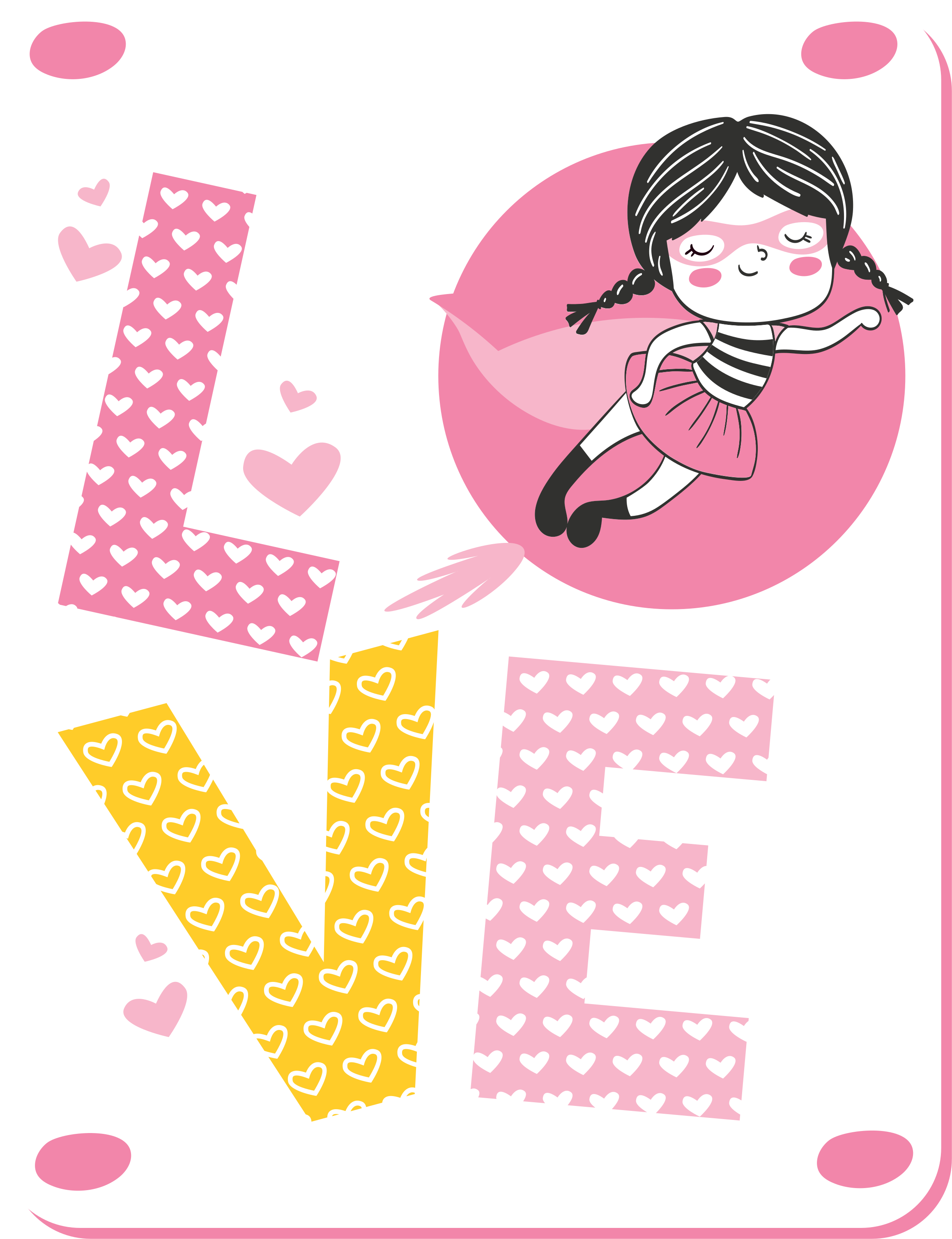 Ballerina Love Illustration nursery rugs - TenStickers