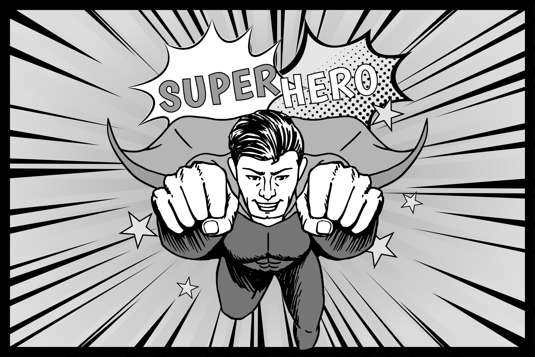 Dynamic Superhero Graphic playroom rug - TenStickers