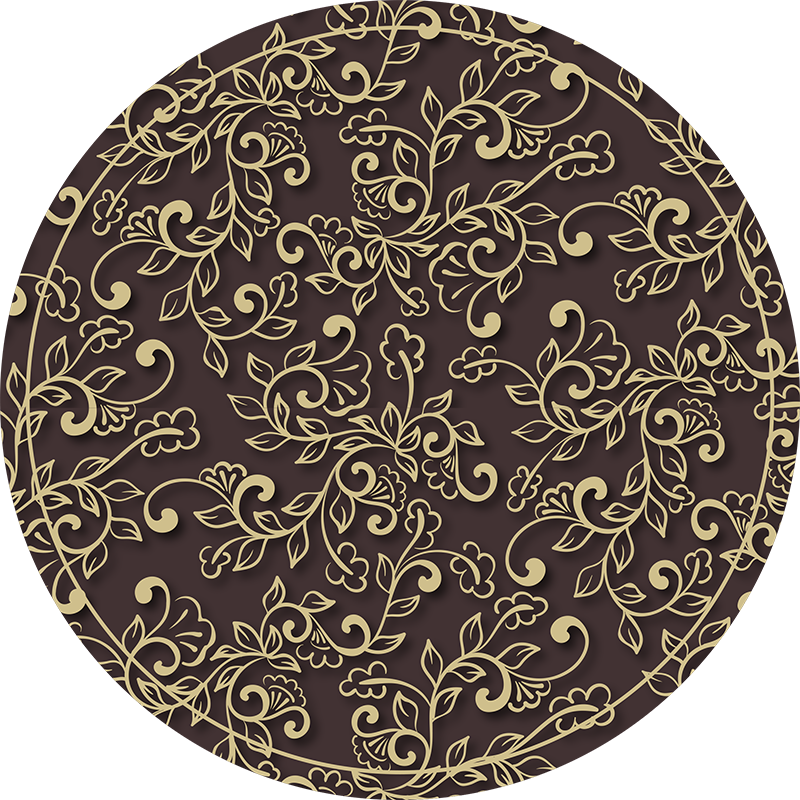Ornate Swirl Pattern vintage rug - TenStickers