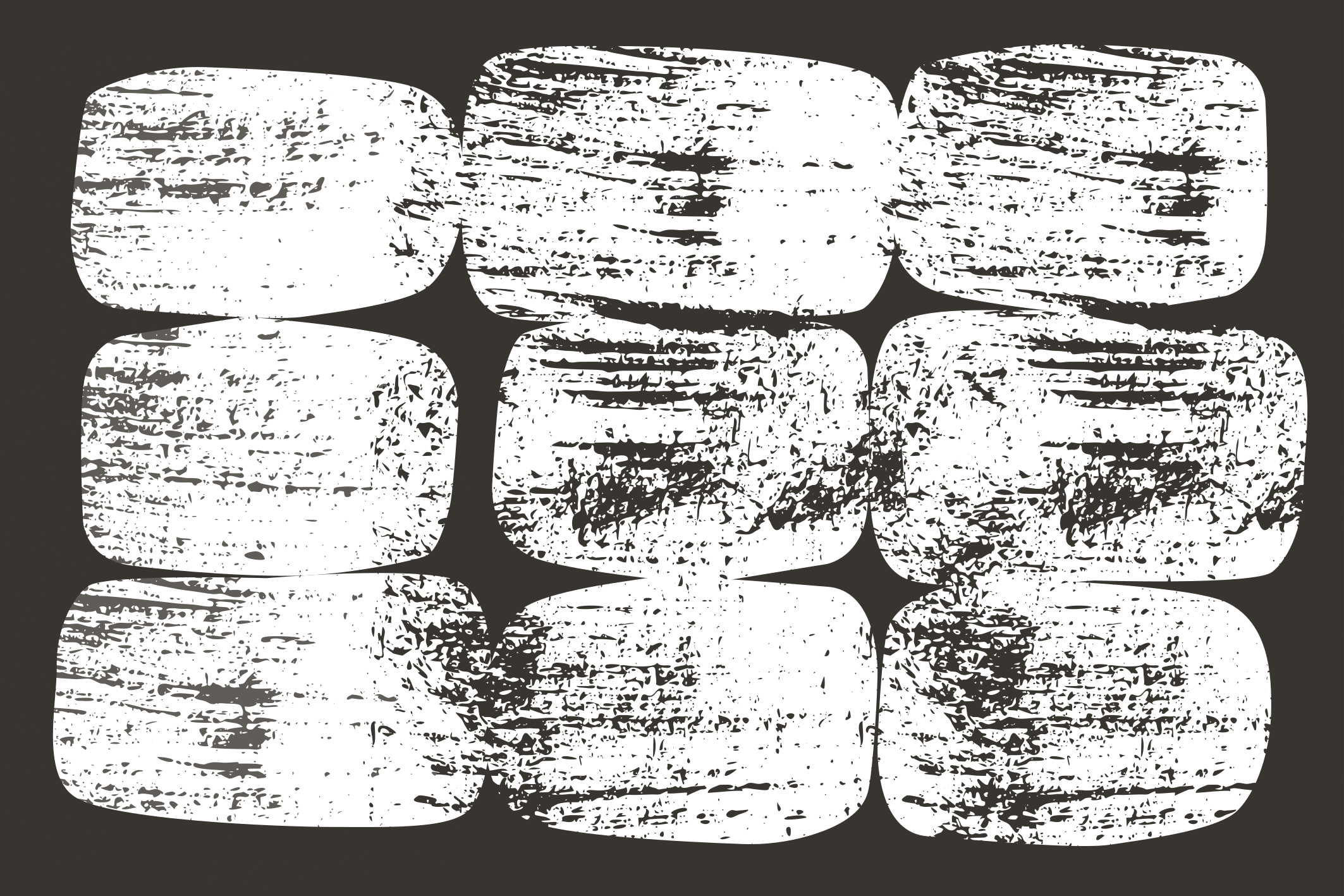 Textured Monochrome Blocks rectangular rug - TenStickers