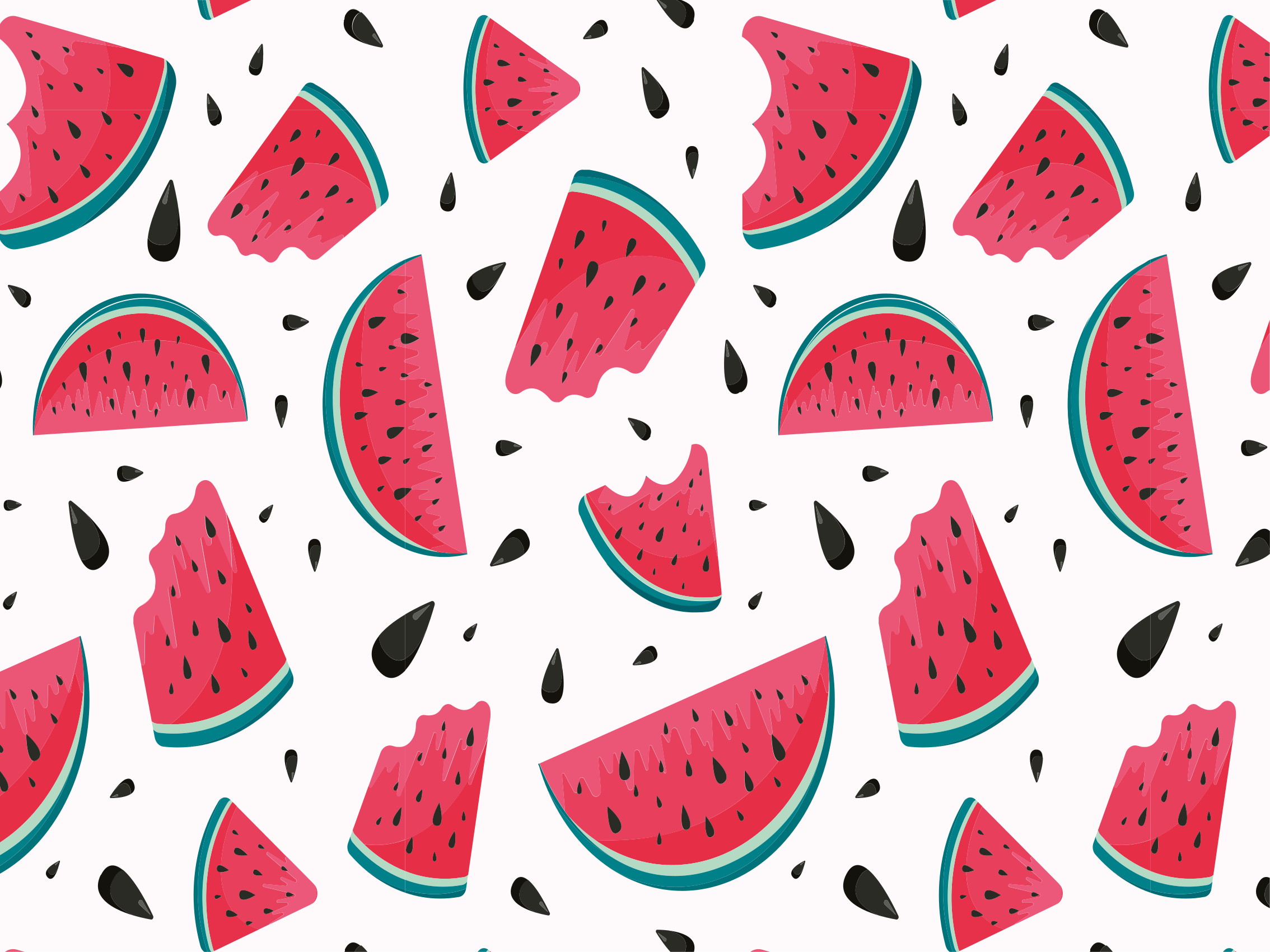 Watermelon Slice Spread playroom rug - TenStickers