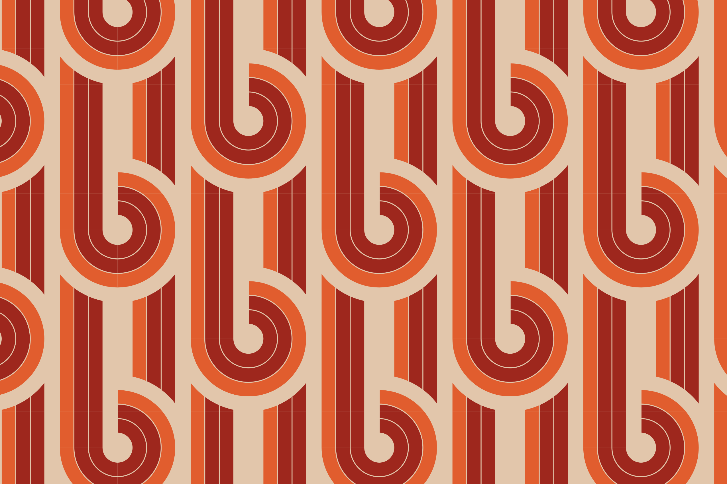 Retro Geometric Pattern geometric rugs - TenStickers