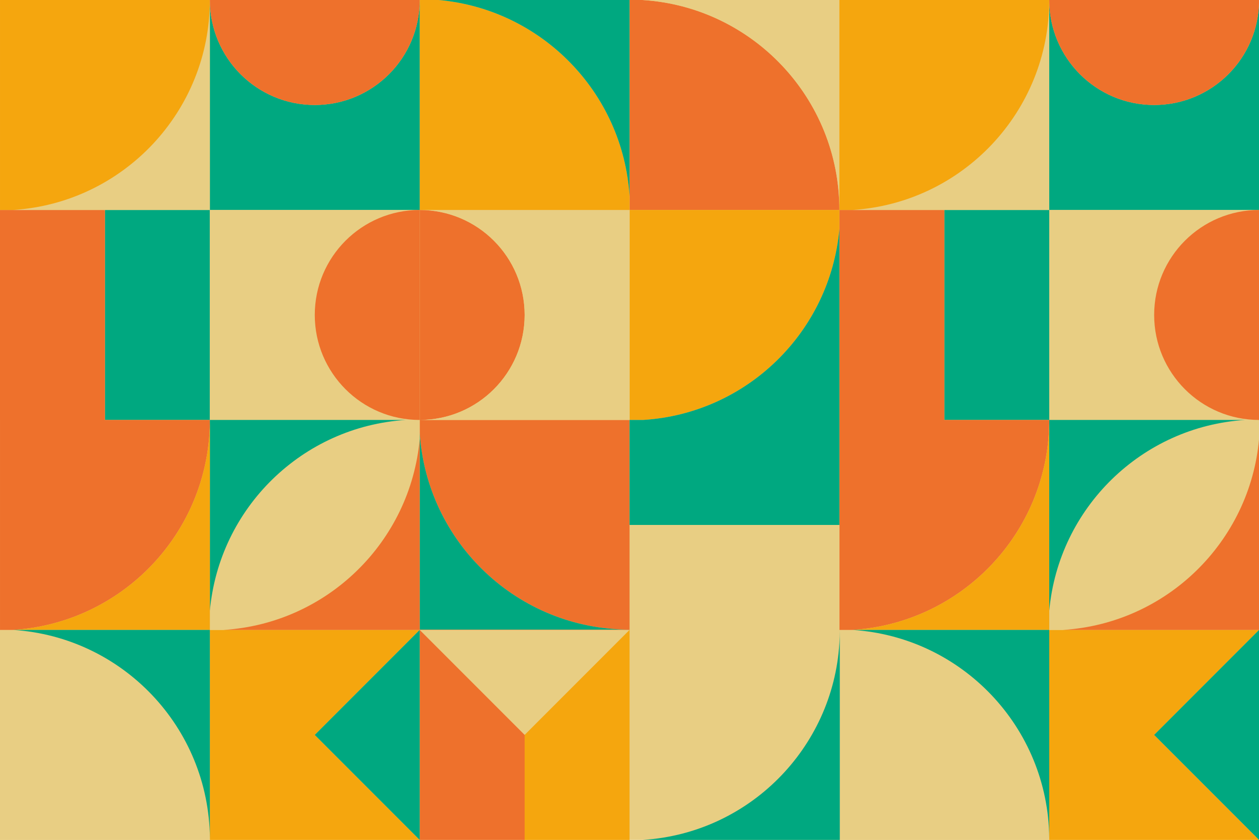 Colorful Geometric Pattern geometric rugs - TenStickers