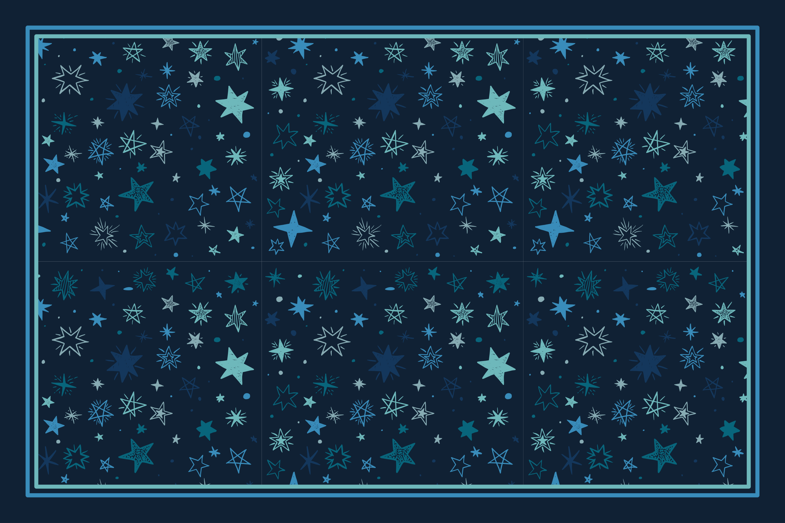 Celestial Motif Design star rug - TenStickers