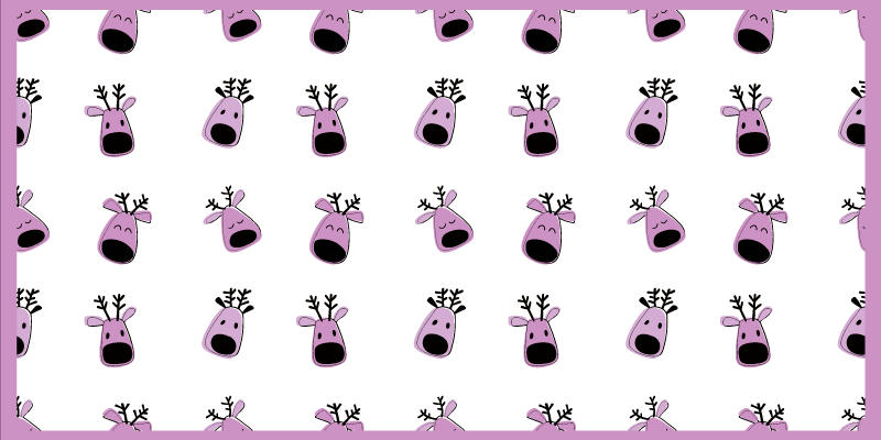 Reindeer Illustrations nursery rugs - TenStickers