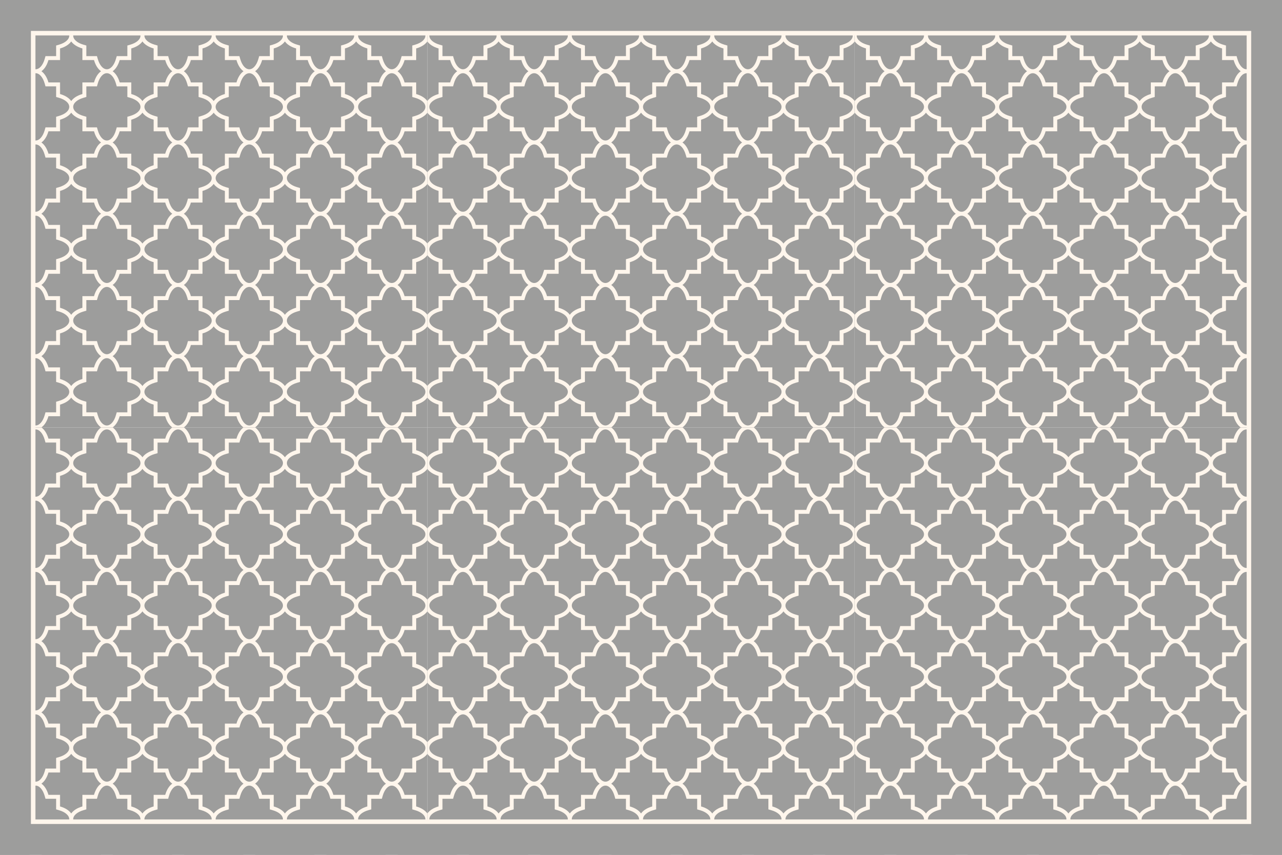 Moroccan Trellis minimalist rug - TenStickers