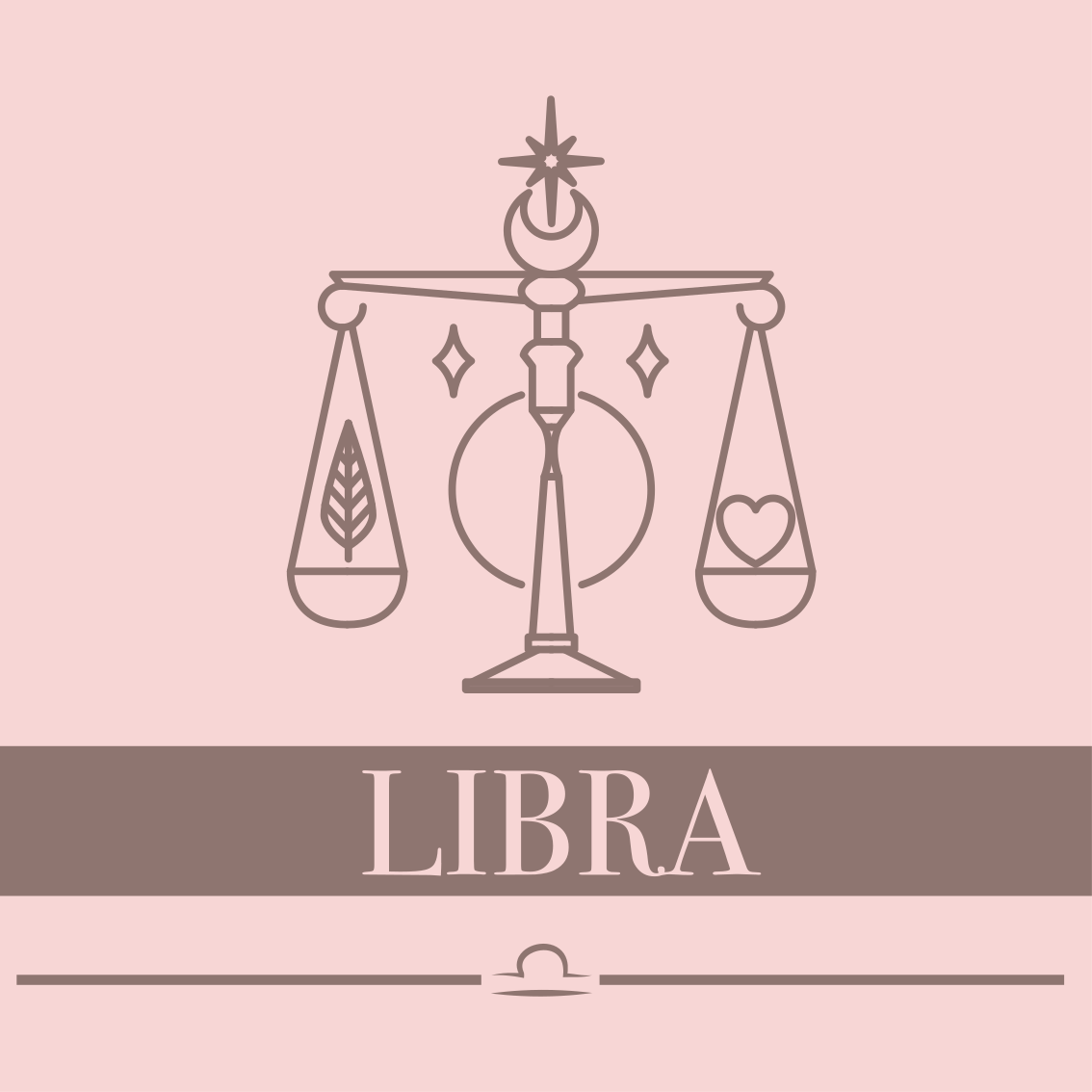 Libra Balance Design custom vinyl rug - TenStickers