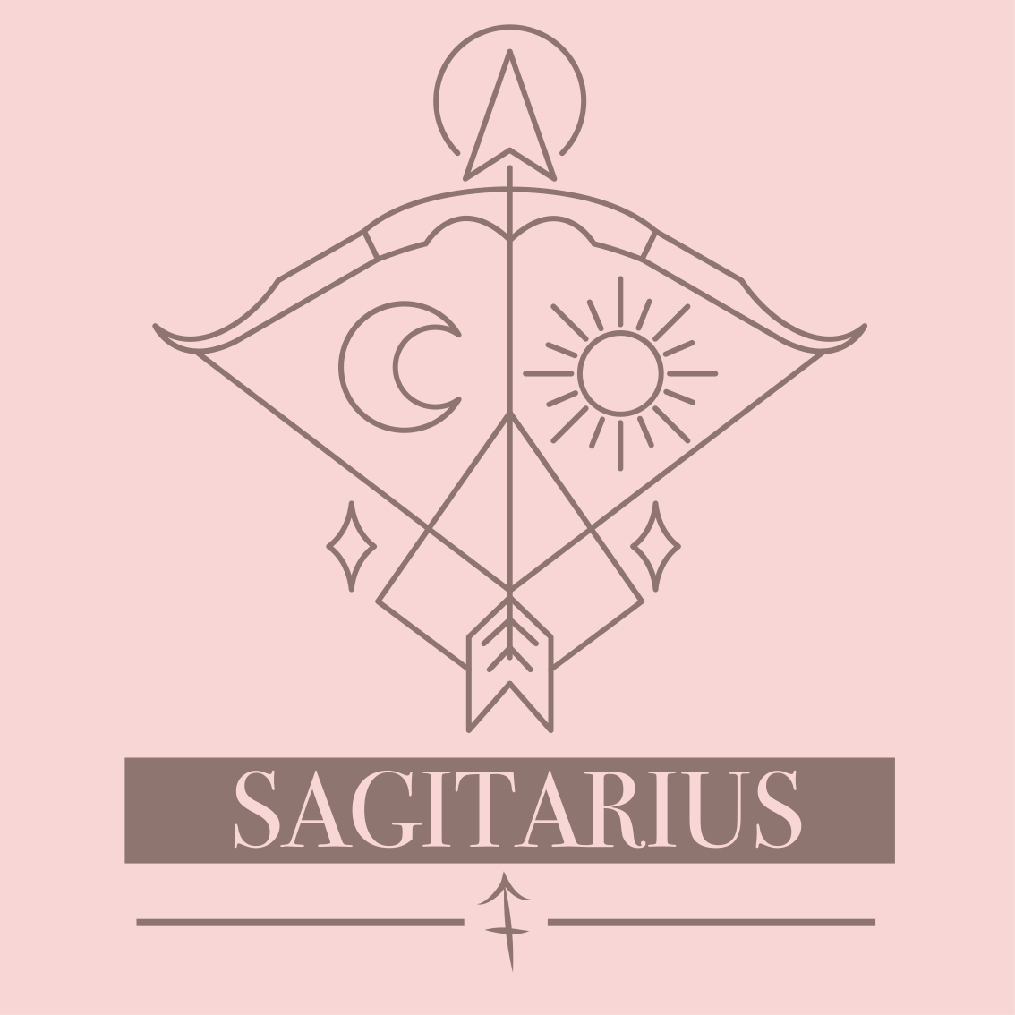 Sagittarius Symbol custom vinyl rug - TenStickers
