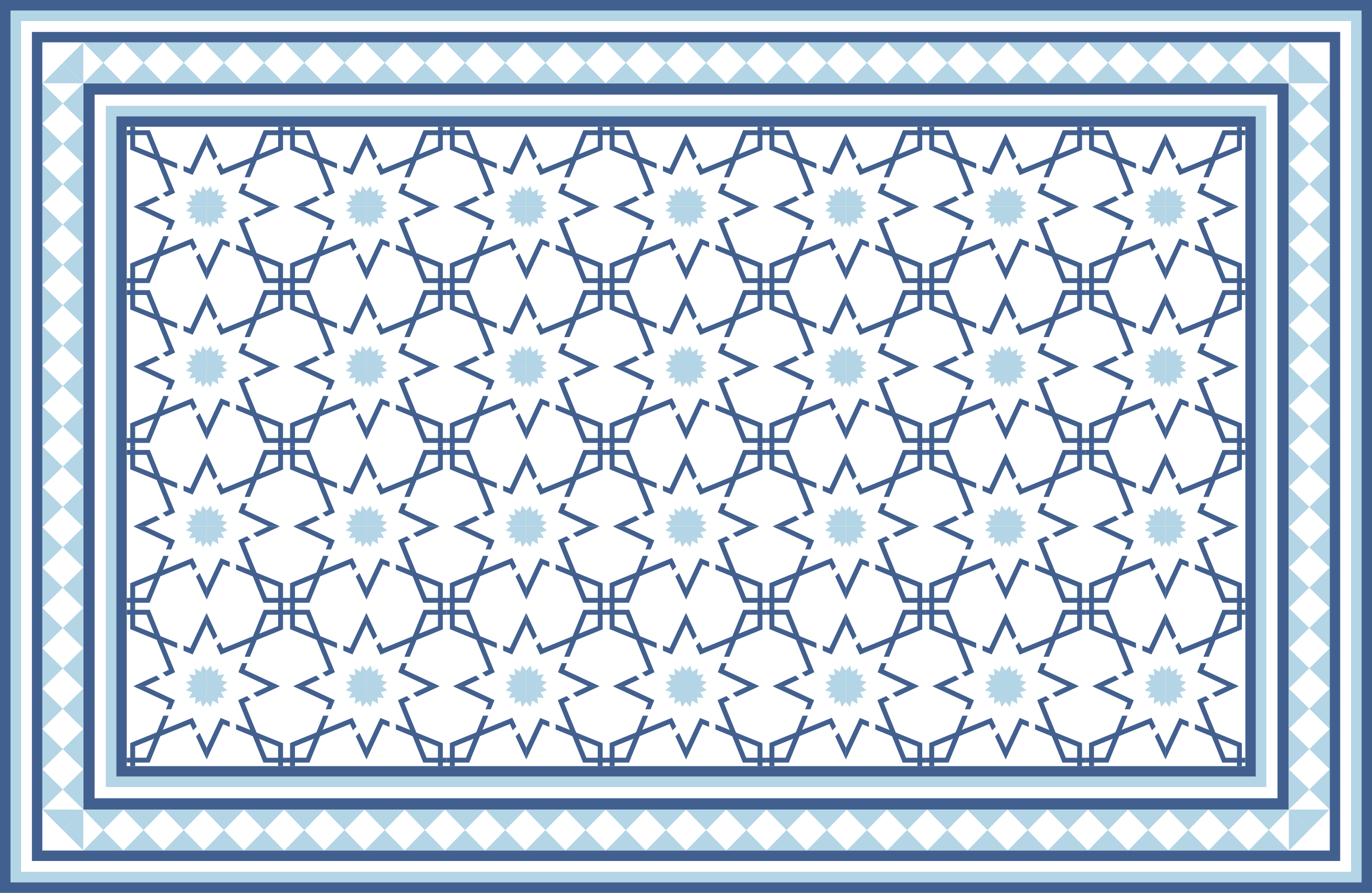 Tiled Geometric Pattern tile carpet - TenStickers