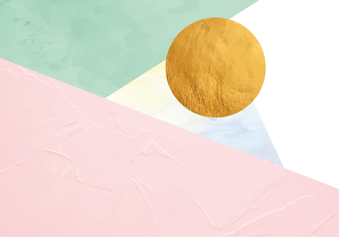 Pastel geometric triangles living room rug - TenStickers