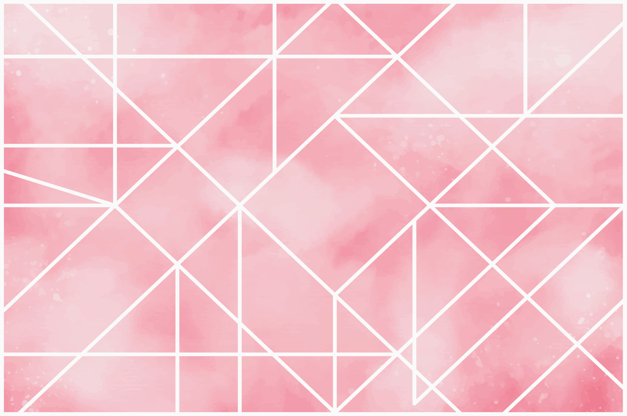 Geometric Pink Pattern geometric rugs - TenStickers