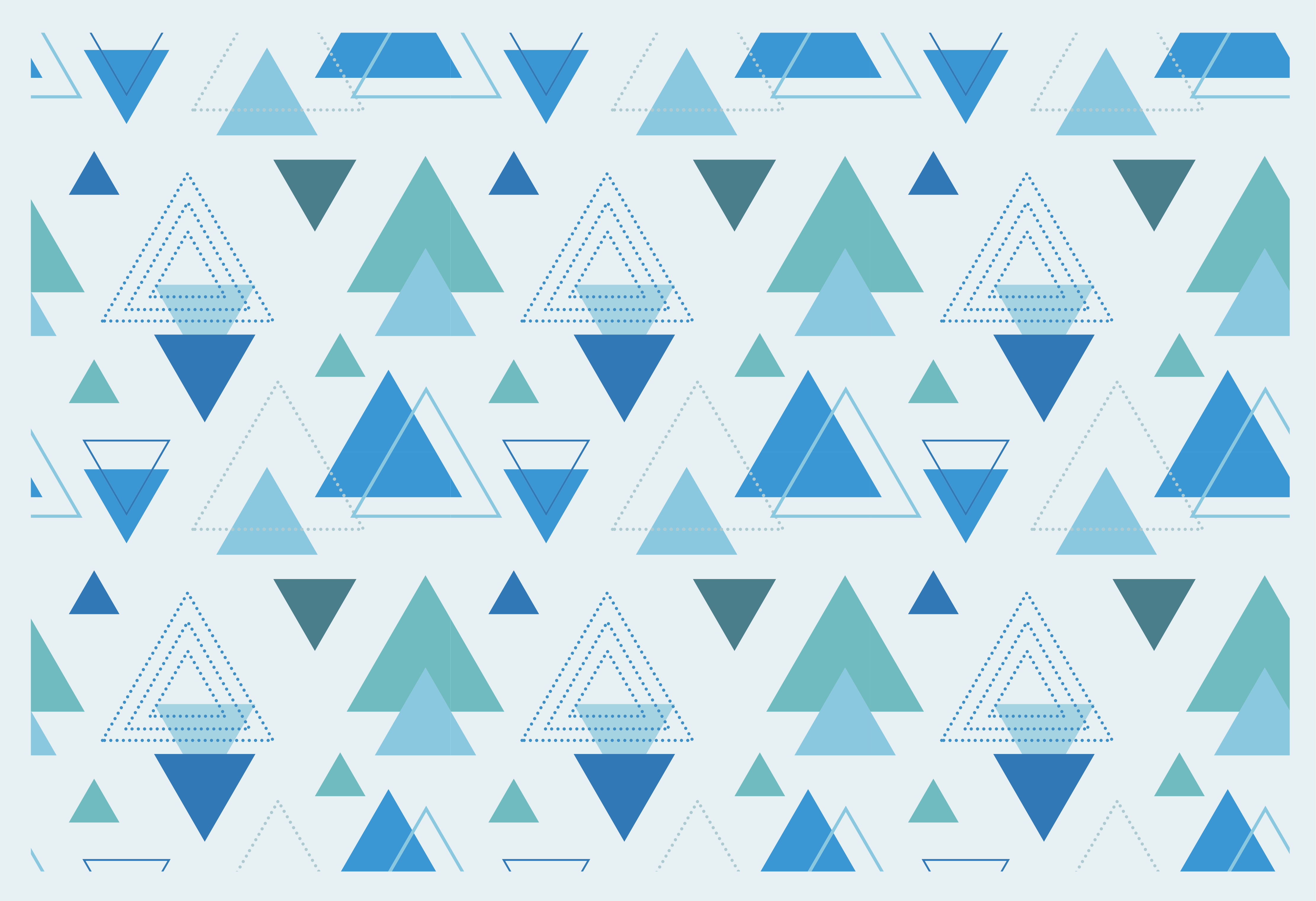 Geometric Triangles geometric rugs - TenStickers