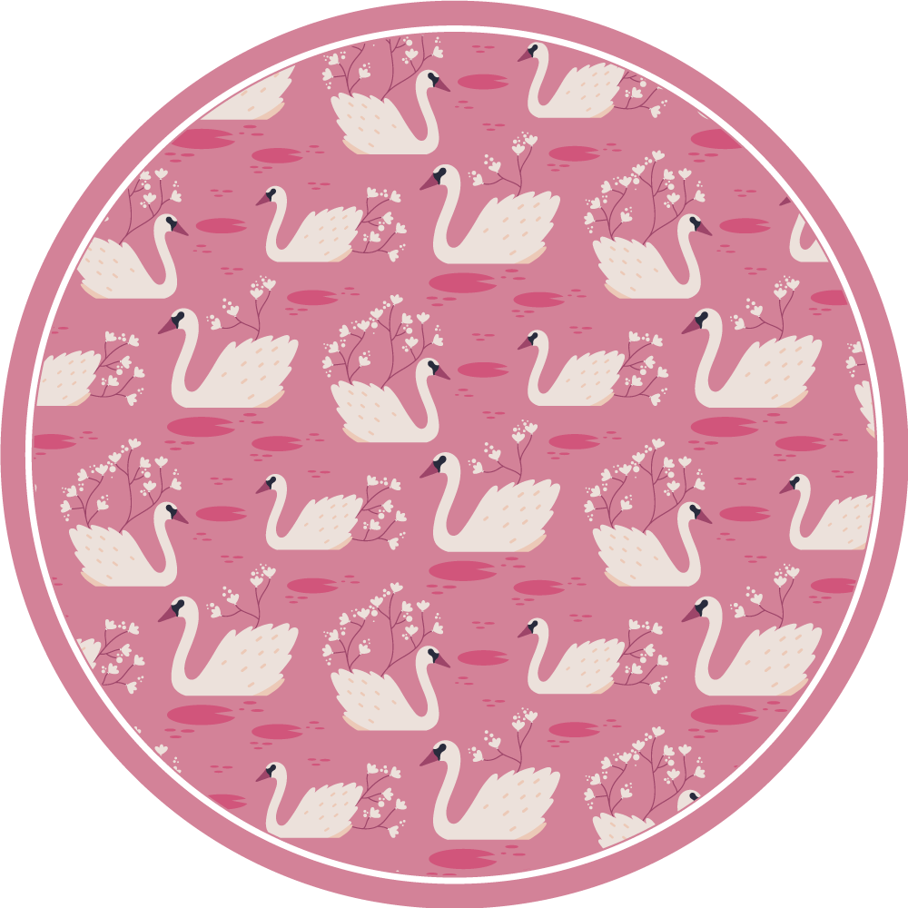 Swan Lake Serenity nursery rugs - TenStickers