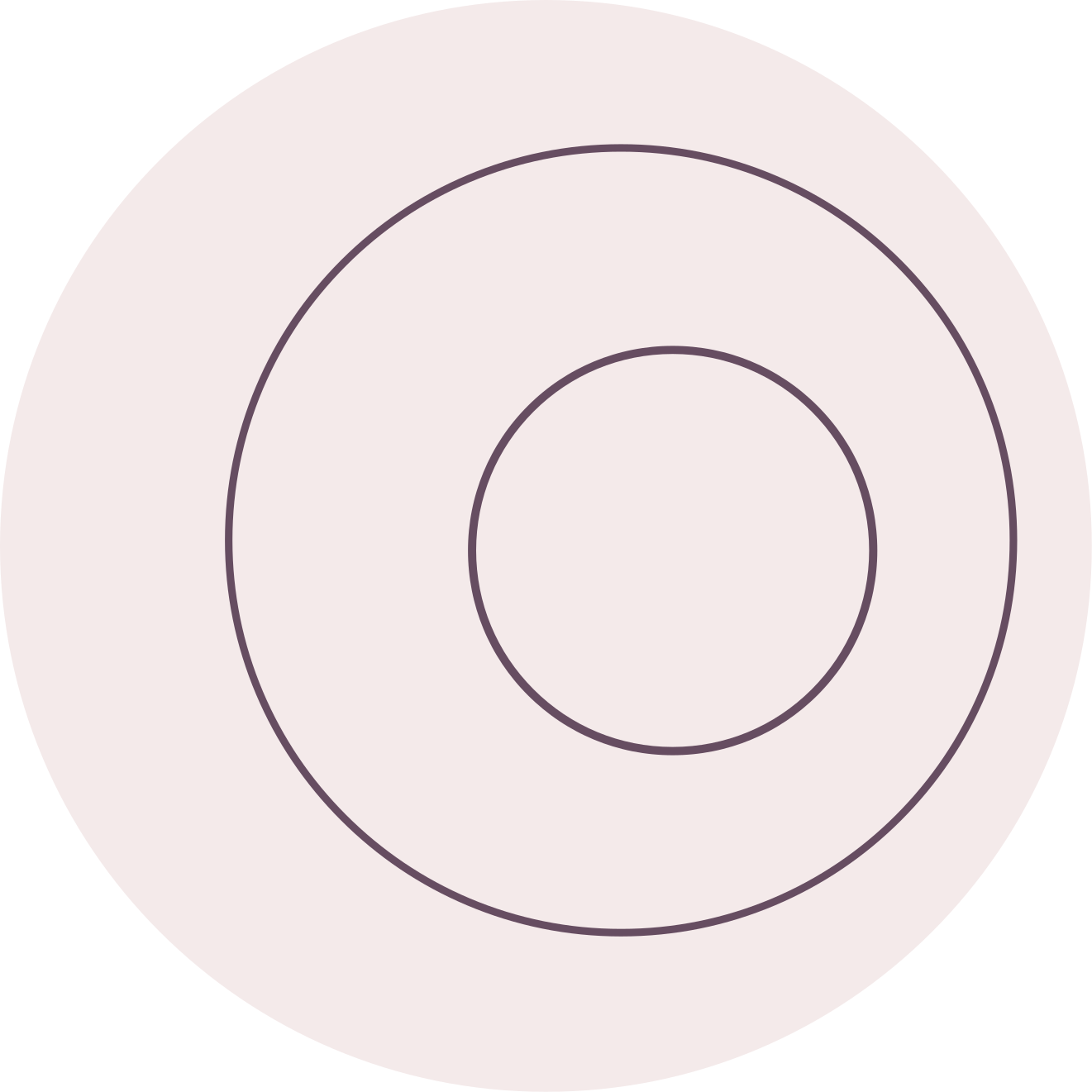 Minimalistic circle line pattern minimal rug - TenStickers