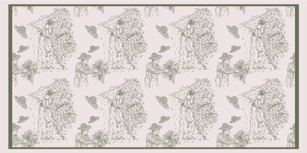 Monochrome Jungle Sketch vintage rug - TenStickers