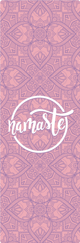 namaste yoga custom rug - TenStickers