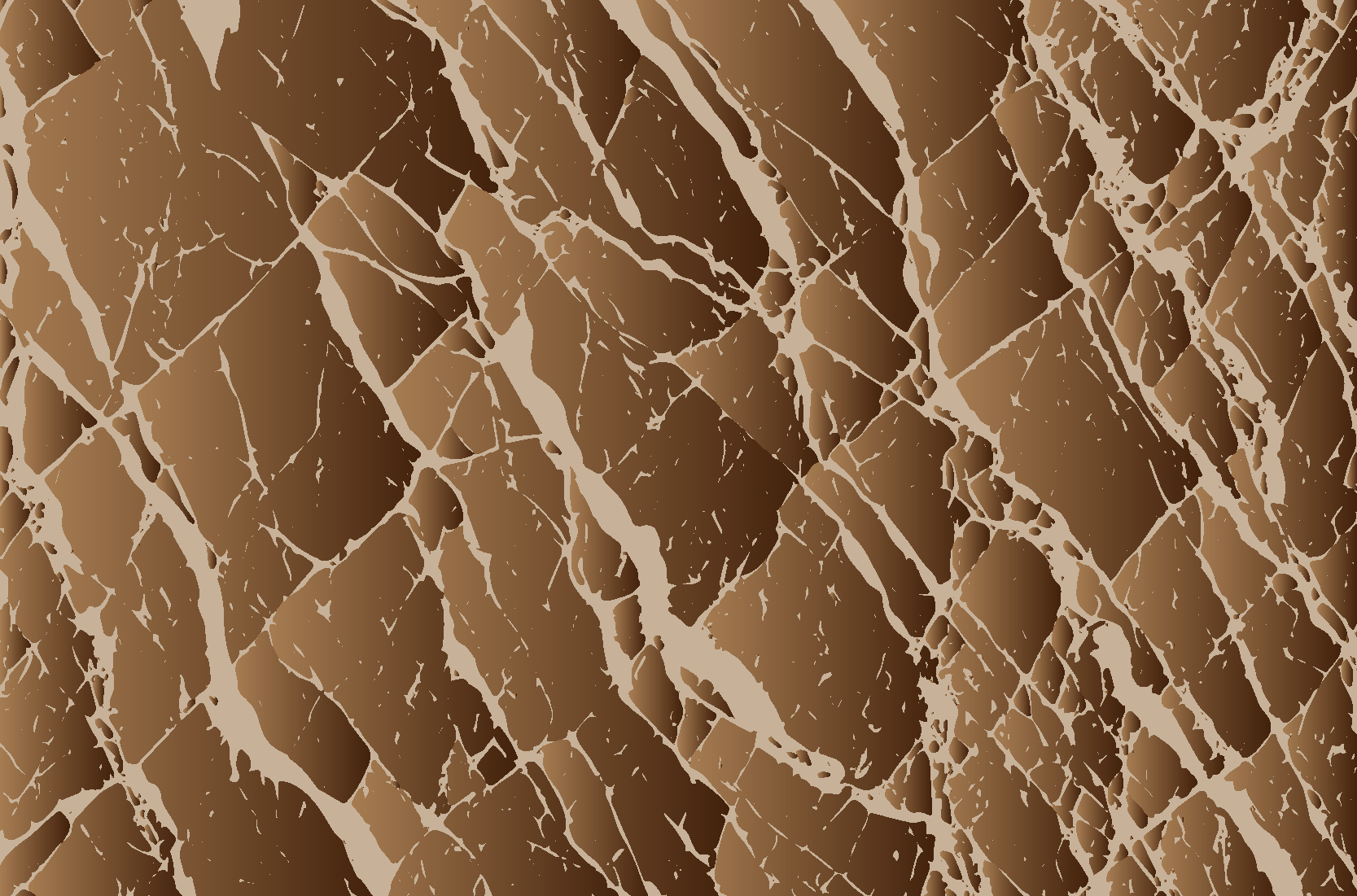 Brown marble effect dining room rug - TenStickers