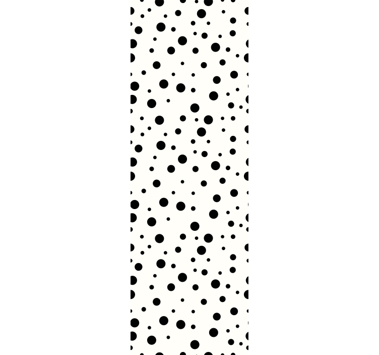 Black Circular Patterns polka dots wallpaper - TenStickers