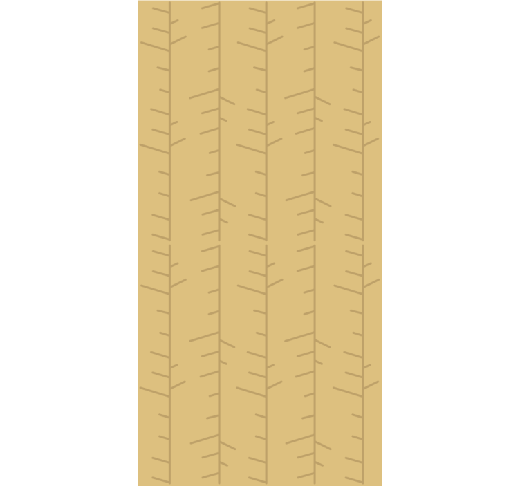 Stylized minimalist pattern tree wallpaper - TenStickers