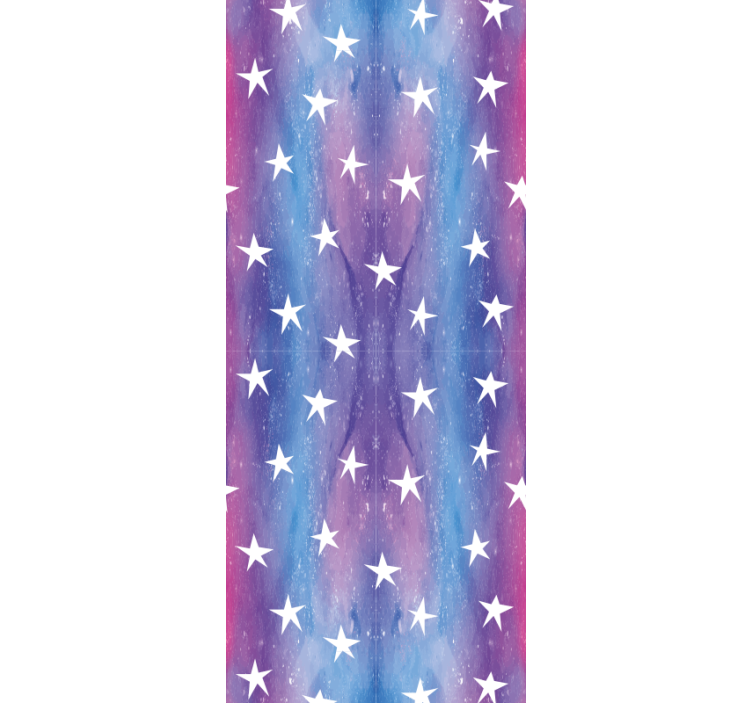 Purple and blue stripes star wallpaper - TenStickers