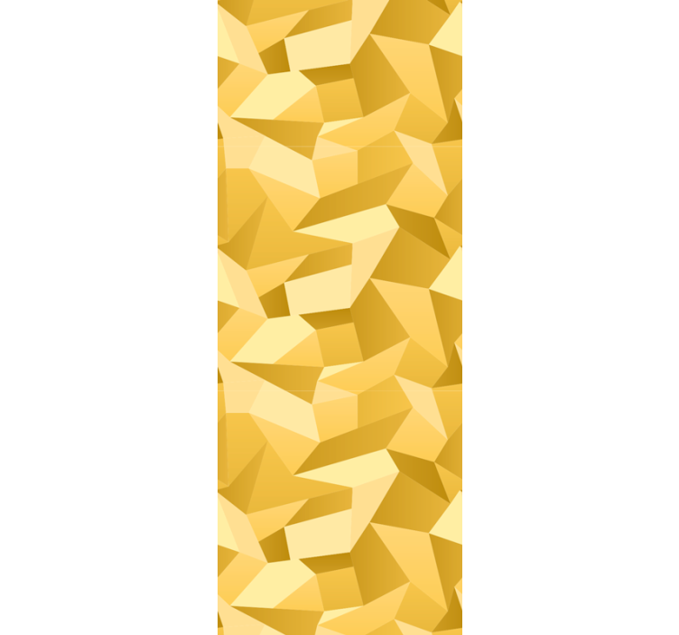 Textured Yellow Patterns geometric wallpaper - TenStickers