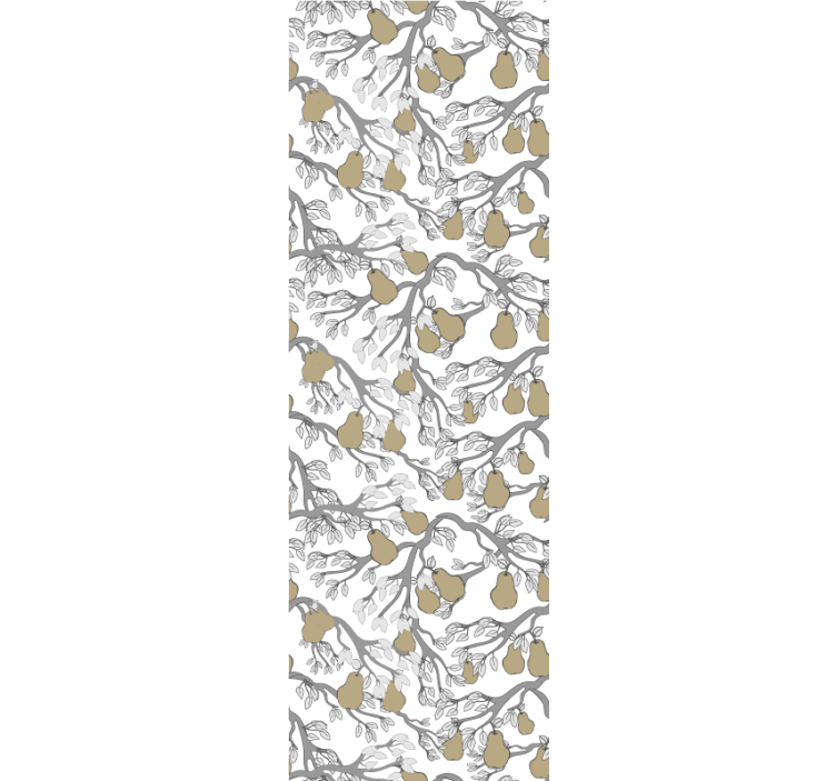 Branch with pears tree wallpaper - TenStickers
