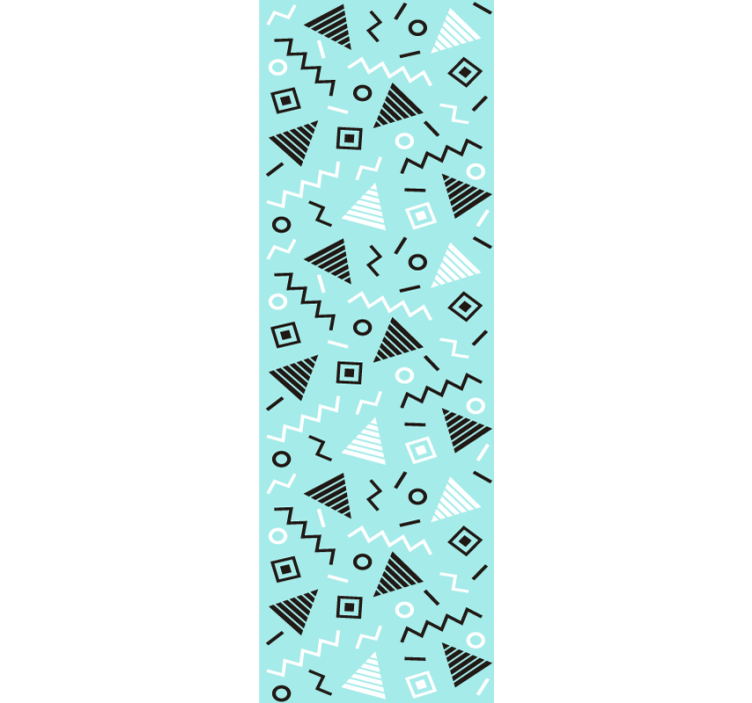 Fun modern Memphis geometric wallpaper - TenStickers