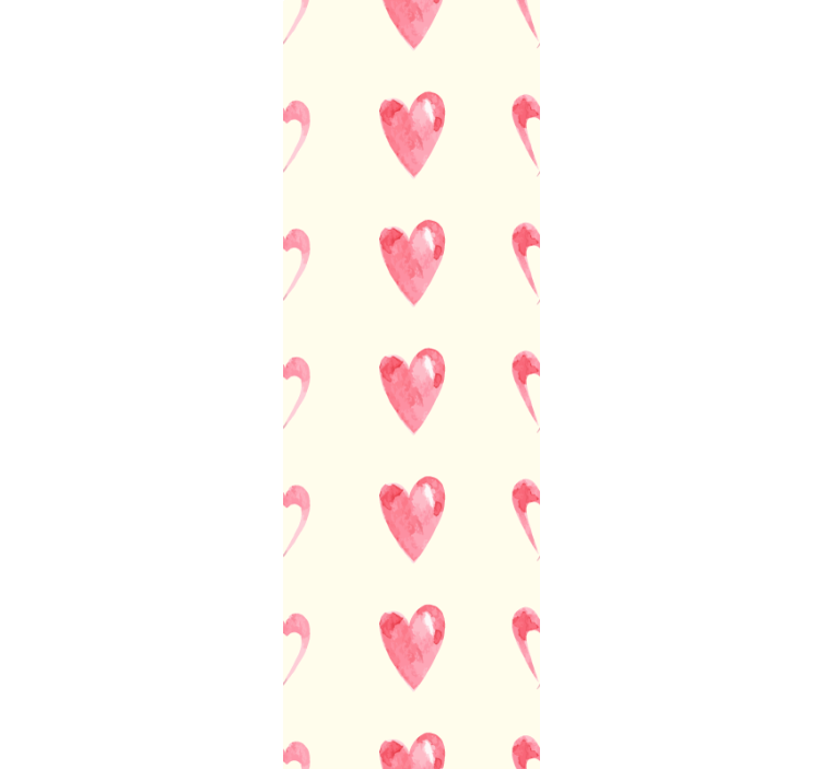 Heart motif design master bedroom wallpaper - TenStickers