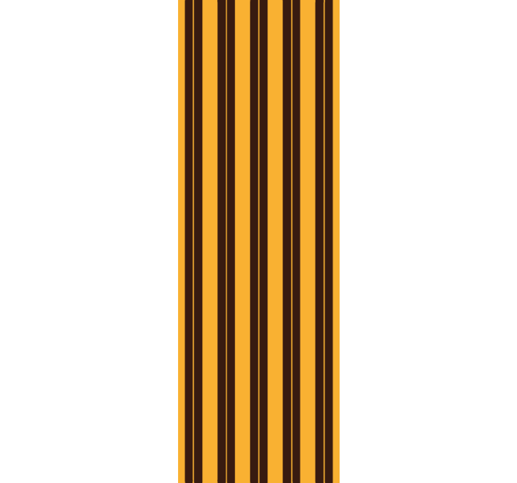 Black mustard stripes striped wallpaper - TenStickers