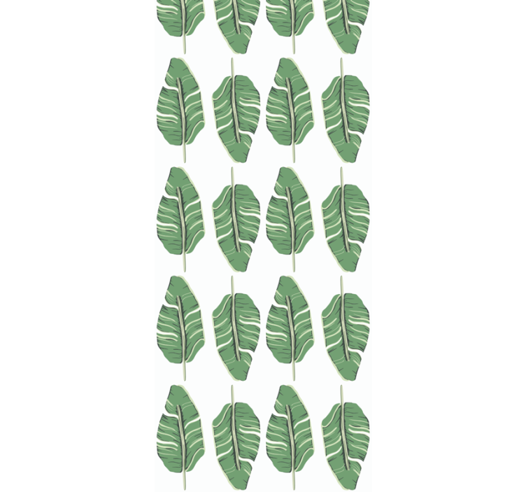 Leafy Green Elegance leaf wallpaper - TenStickers