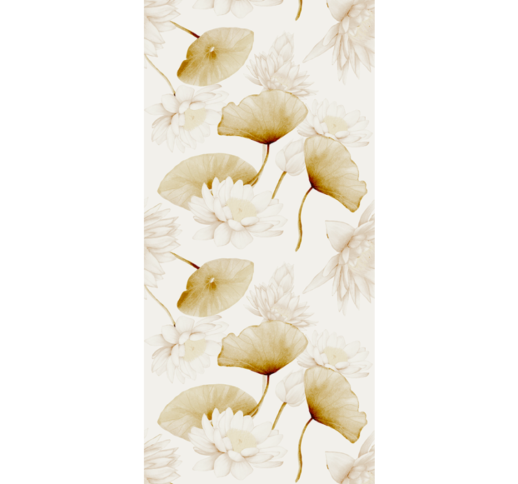 Flowery Botanical Design flower wallpaper - TenStickers