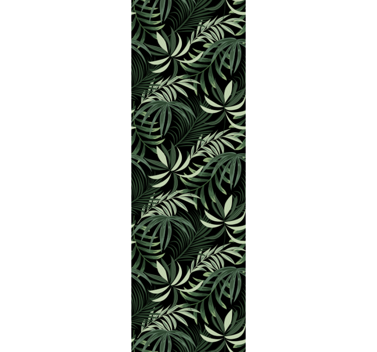 Tropical foliage arrangement jungle wallpaper - TenStickers