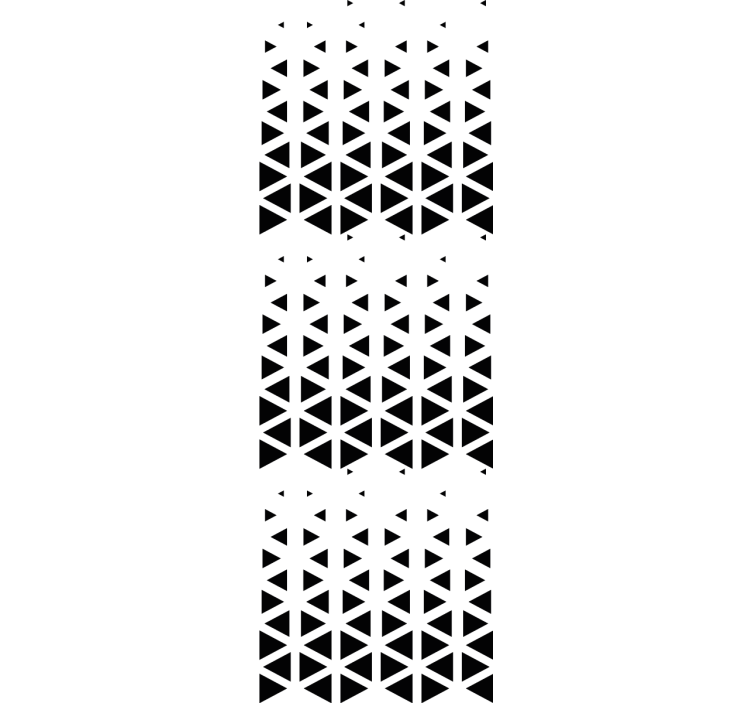 Black Triangle Arrangement geometric wallpaper - TenStickers