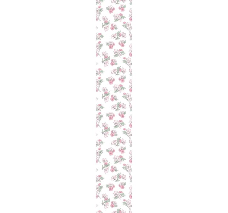 Delicate blossom pattern flower wallpaper - TenStickers