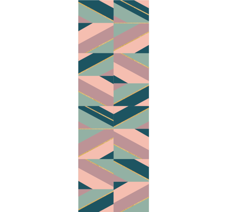 Abstract pastel angles geometric wallpaper - TenStickers
