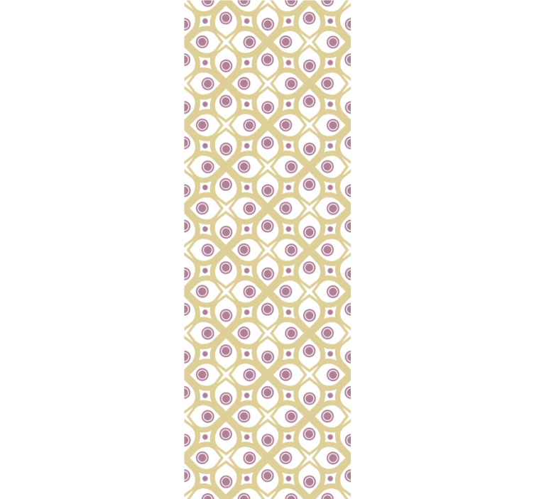 Retro eye pattern shapes wallpaper - TenStickers