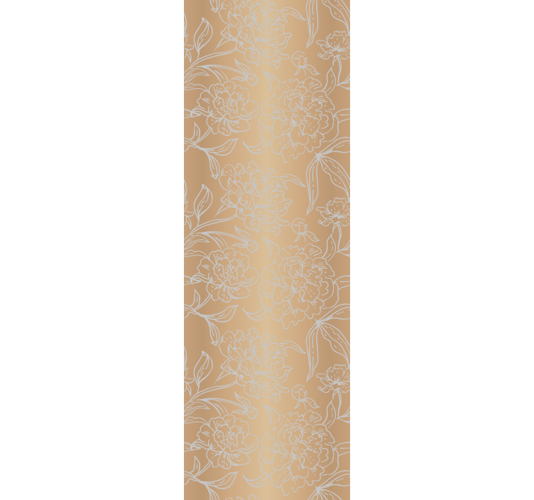 Floral ornament wallpaper with subtle floral touches - TenStickers