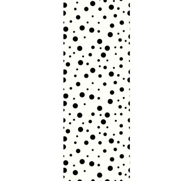 Polka dots wallpaper in black dots - TenStickers