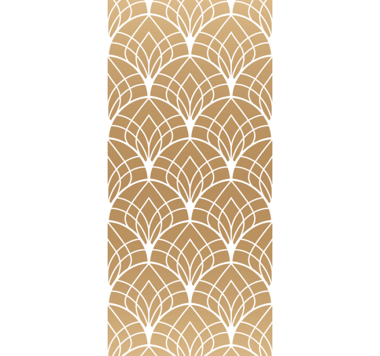 Stylish Leaf Shapes tile wallpaper - TenStickers