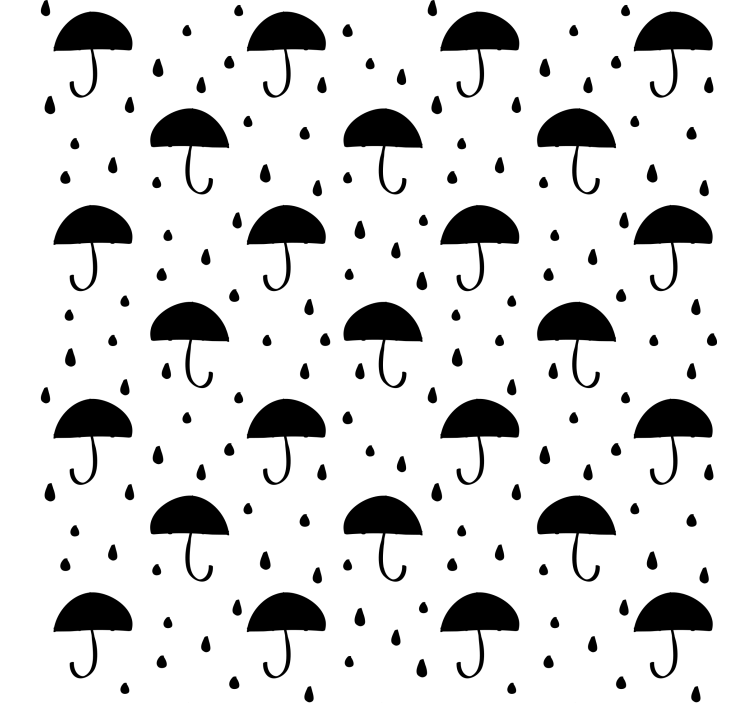 Geometric wallpaper with raindrop confetti design - TenStickers