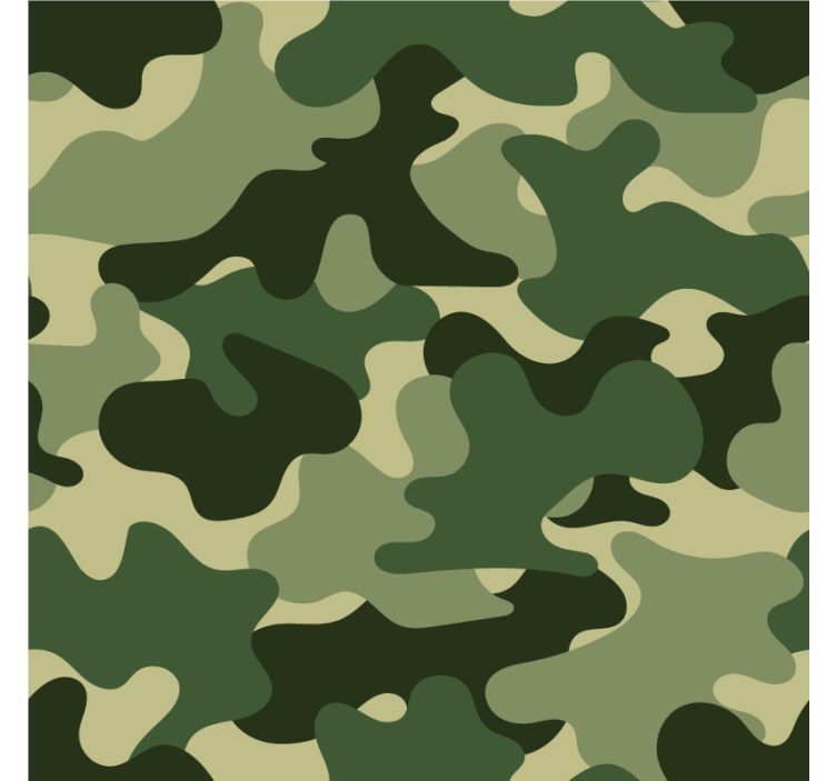 Nature wallpaper camo pattern design - TenStickers