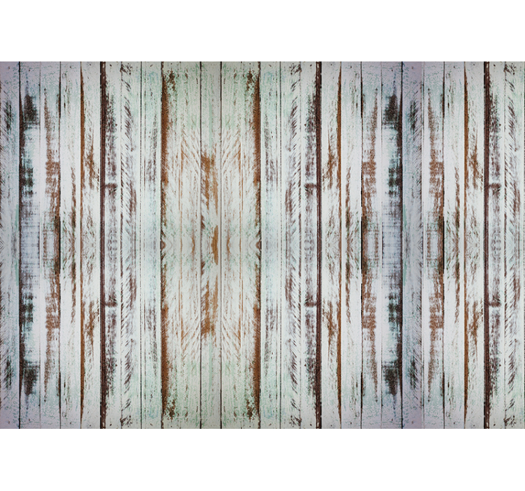 Ornamental wallpaper stripping wood design - TenStickers