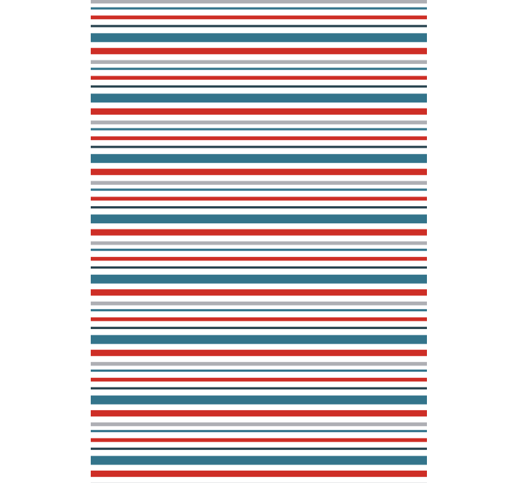 Ornamental wallpaper with marine retro stripes - TenStickers
