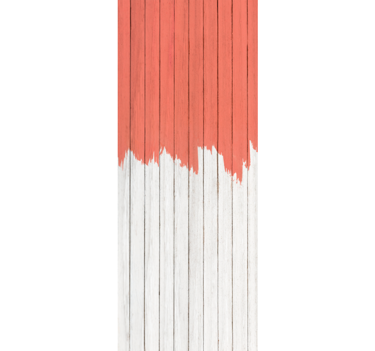 Wood wallpaper living coral design - TenStickers